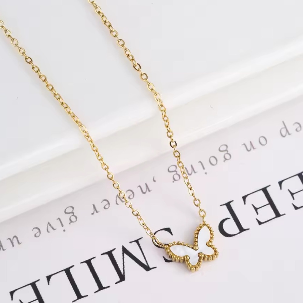 Gold Filled Butterfly Necklace